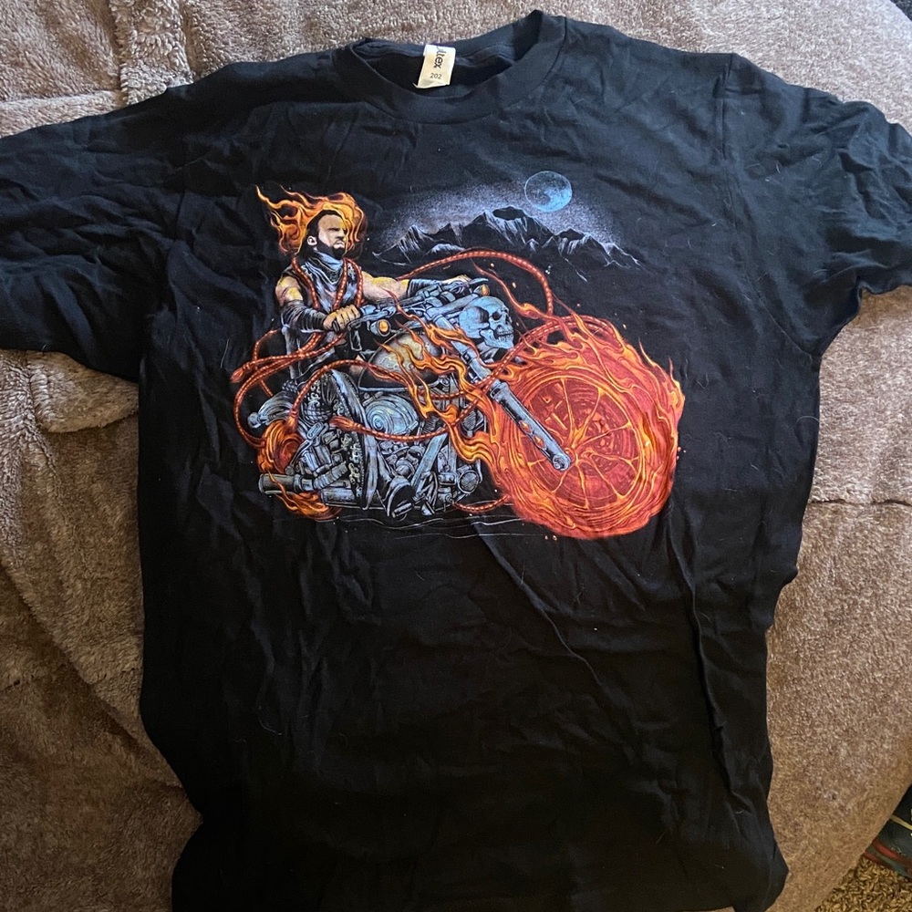 Hangman Adam Page (Ghostrider) Black Pro Wrestling Crate Tee Shirt